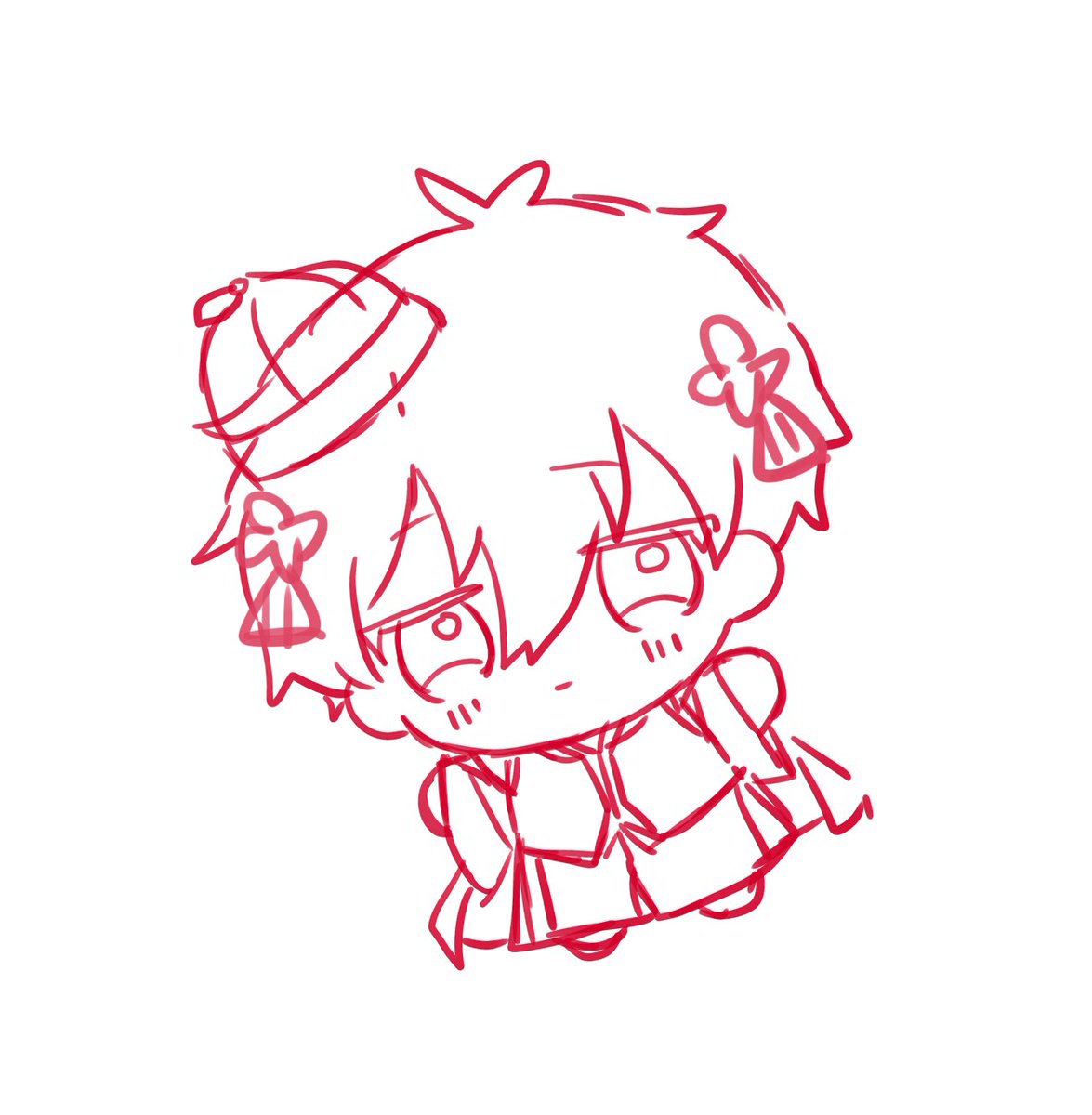 「」|૮ . ̫ . ა ⸝꙳のイラスト