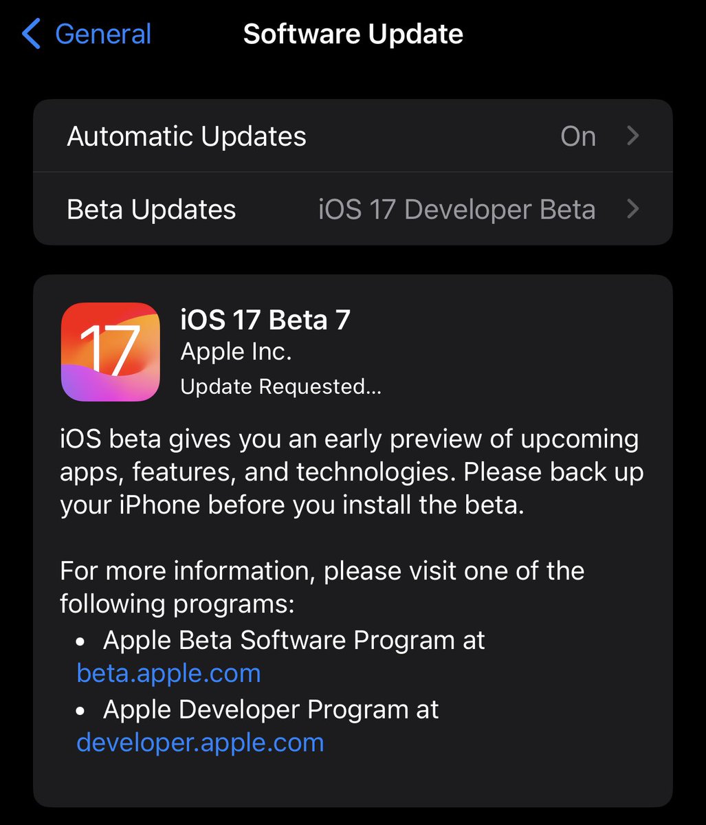 Apple has just released iOS 17 Developer Beta 7! Do you use iOS betas on your Apple devices? #ios #apple #iosbeta