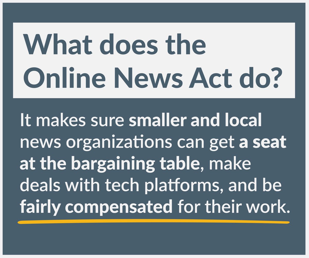 Democracy and the free press go hand in hand. The Online News Act is a reasonable step, but Facebook has preemptively blocked news on their platforms. Canadians expect tech giants to contribute their fair share for news.