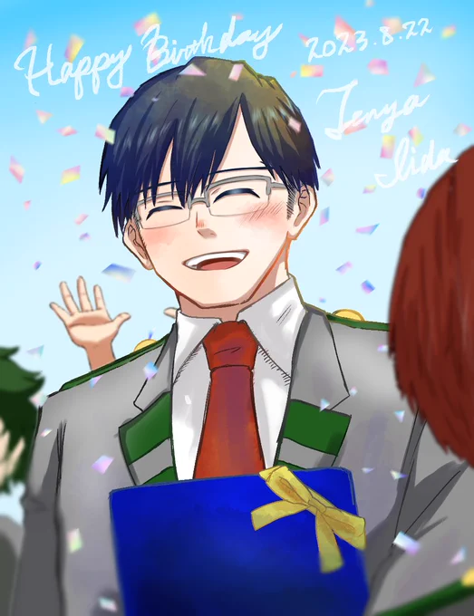 全然絵かけてないし誕生日さえ遅刻してごめんねでも描けてよかった人生で1番大好きです#飯田天哉生誕祭2023 #飯田天哉誕生祭2023 