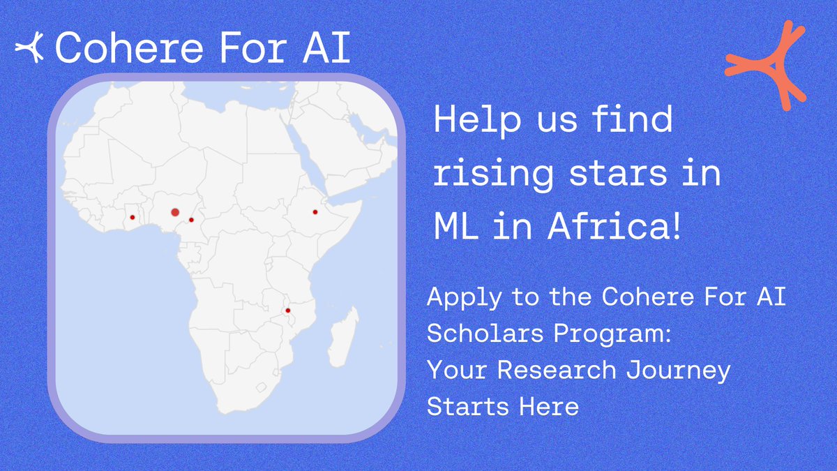 Only 13% of our Scholars Program Applicants we’ve received are from Africa - We want to improve that number! 🌍

Come work with us on fundamental machine learning problems at scale.