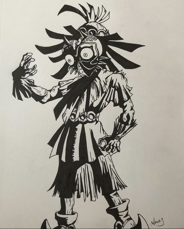 more skull kid are i've done bc he's my fav :( #skullkid #TheLegendOfZelda #MajorasMask