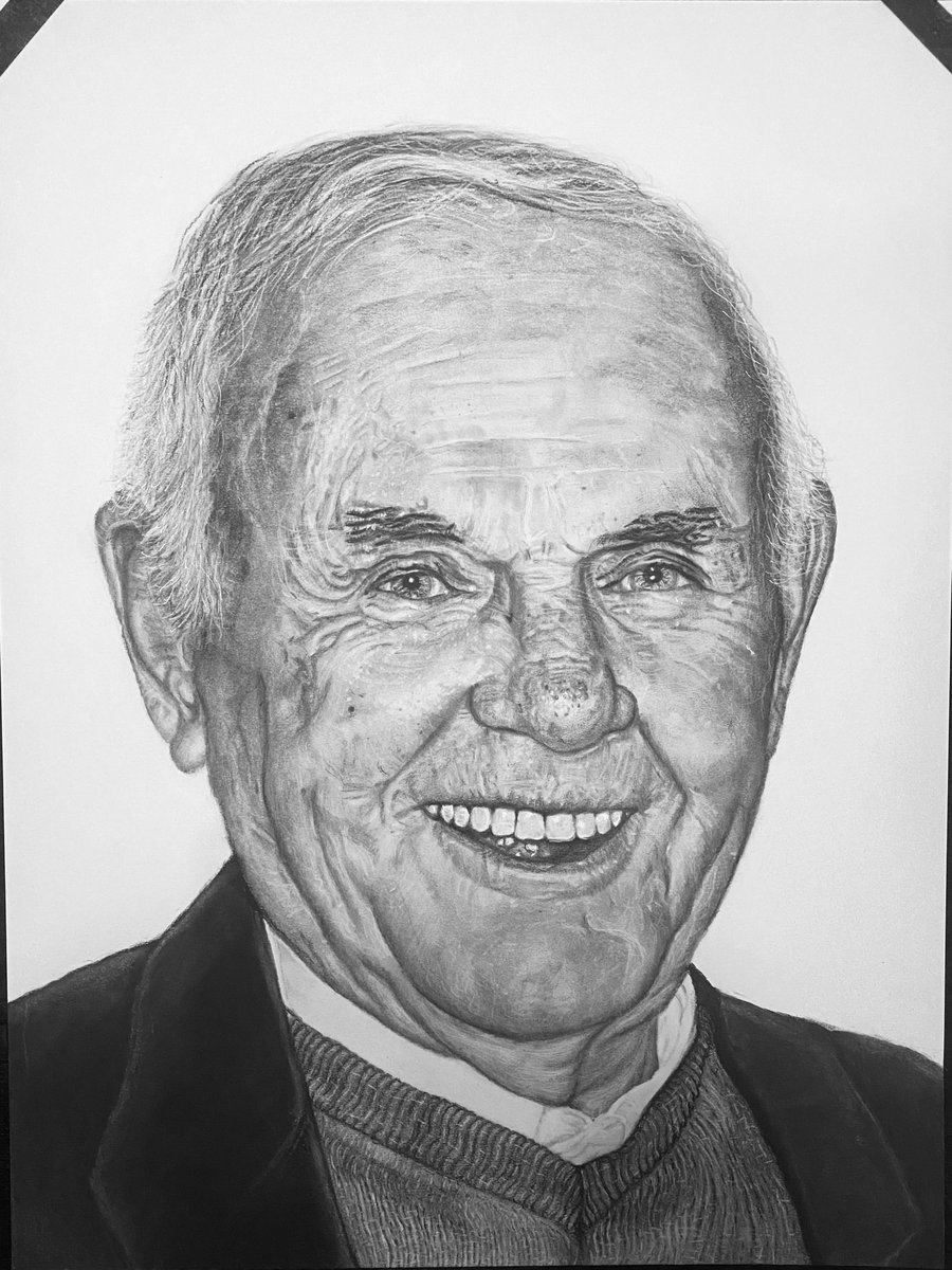 I lost my grandfather this past December, and I started drawing his portrait two days later for his funeral…It truly was a great way to help the grieving process