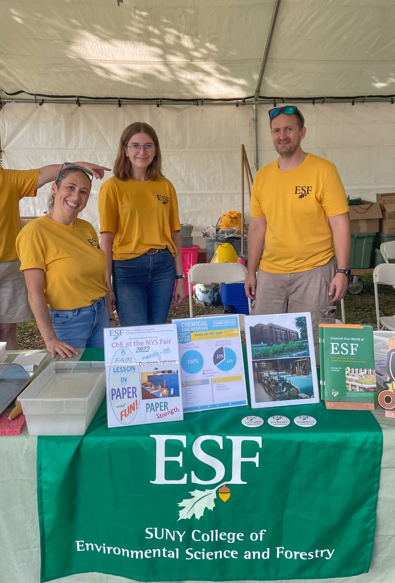 Stop by the ESF booth at the <a href="/NYSFair/">New York State Fair</a>🎡  We have daily hands-on science activities like chemistry demos, paper making and seed ball creation from 8/23-9/1. Find us at the State Park at the Fair near the Horticulture Building! bit.ly/45kT7P9