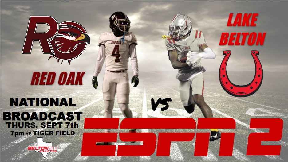 rohawksfootball's tweet photo. Just announced! Week 3 will be nationally televised. #GoHawks https://t.co/uK9krdPjQ0
