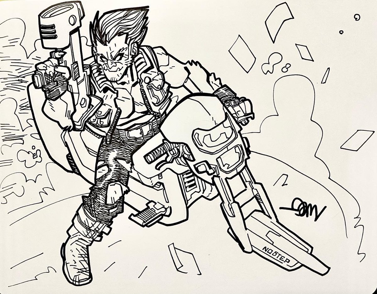 DamooseSeth's tweet image. Listening to @robertliefeld podcast #Robservations today reminded me how fun #BloodWulf is to draw! #DarkerImage @ImageComics #TooCartoony #ComicsAreForEveryone