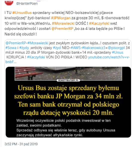 HanterPoen's tweet photo. @Marek38077870 @Greg970517390 @AndrzejM787 Jeżeli ŻYD✡️#petru był w radzie nadzorczej #Solaris❗️oznacza to"żydowskie zamówienie z Hiszpanii na Solaris, którego autobusy kupowało nawet miasto Berlin. PASER @MorawieckiM SPRZEDAŁ TANIO i Skandal i chciał odkupić za WIĘCEJ. Spaserował też MM #UrsusBusy elektryczne-PASERSTWO❗️ https://t.co/AKC1rgc8j7