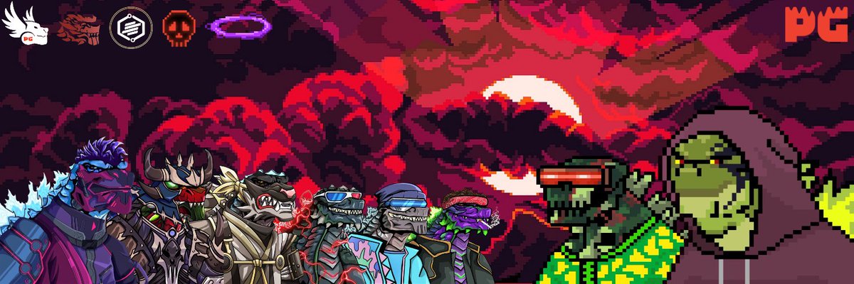 GM ☀️

Just finished the banner : #iamPG

Dedication to the entire @PGodjira - <a href="/TheOrdinalsClub/">The Ordinals Club</a> team and all the factions @SentinelDAO <a href="/PGLegionDAO/">Legion ⚔️</a> <a href="/PGRenegadeDao/">Renegade Dao</a> 🫡

But also to all my brothers! 🦖

The community and the team are incredible! ❤️

#PG #NFT #ETH