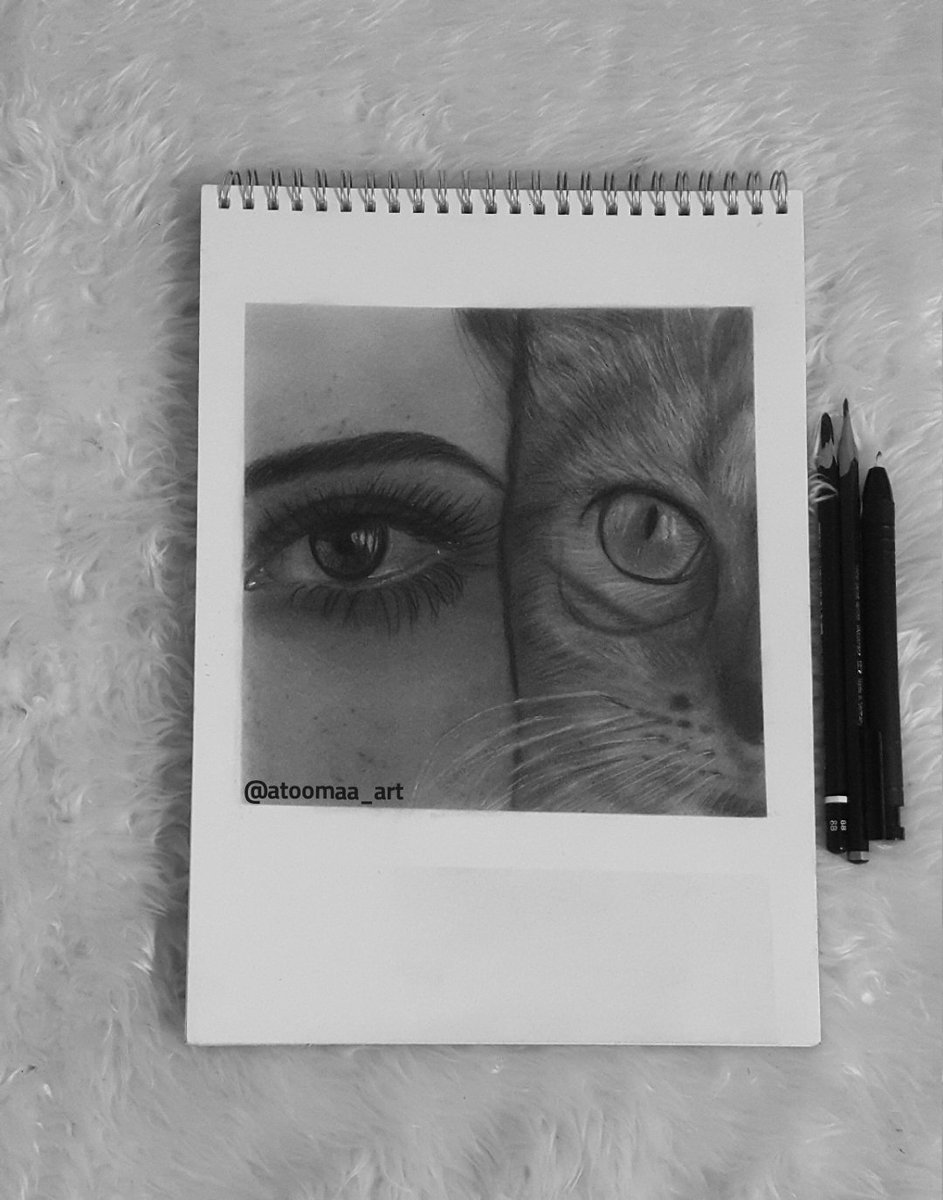 🖤#mydrawing #eyedrawing #Cat