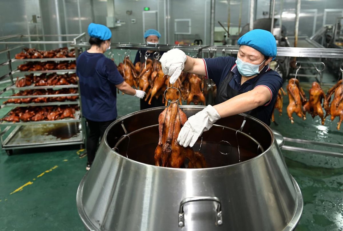 ReportersGC's tweet image. Mouthwatering! Come to #Hunan and taste their famous Braised Goose. With a culinary tradition spanning over 1,000 years, Wugang's braised cuisine is sure to delight your taste buds. #ChineseFood 😍😋