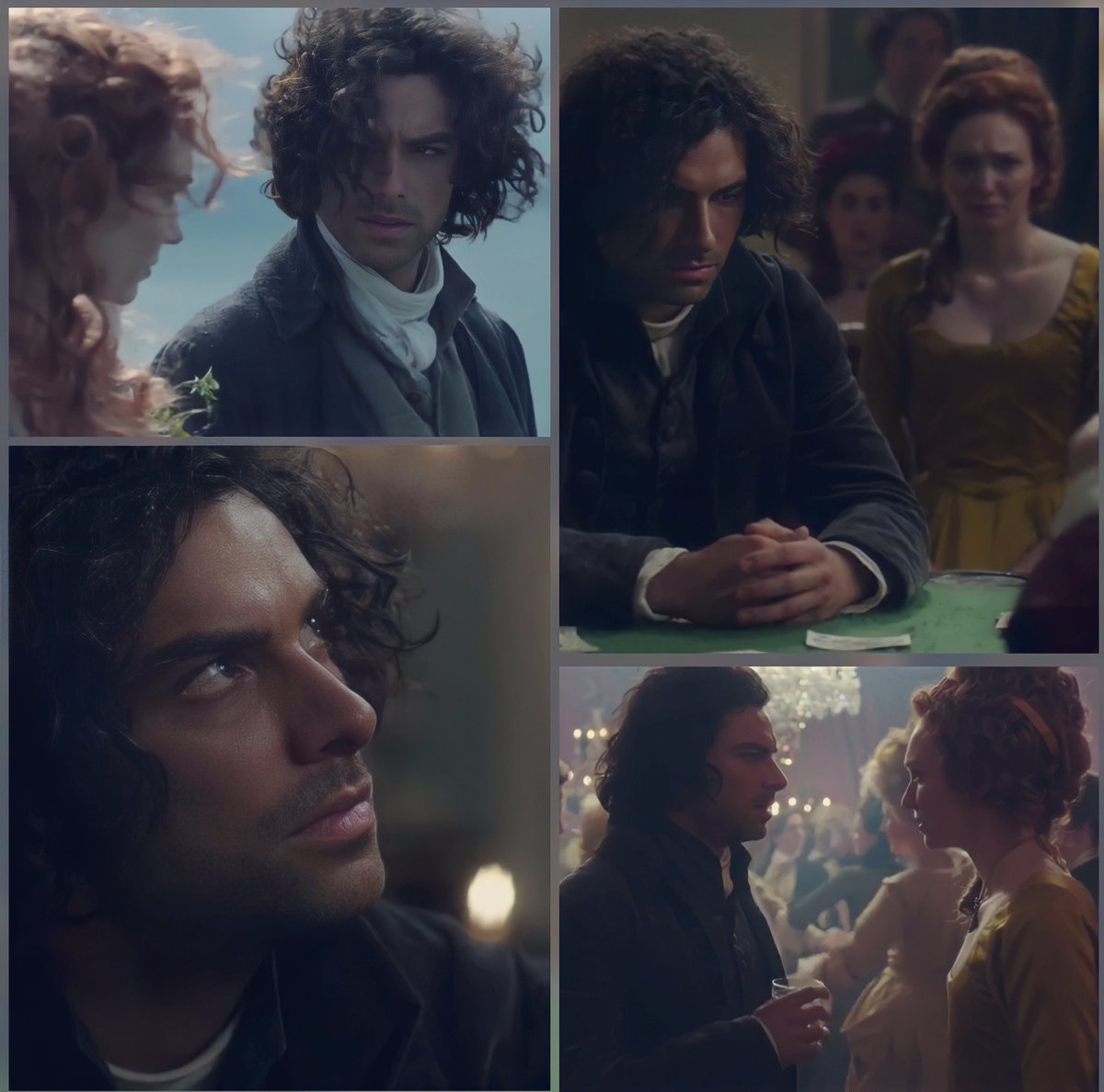 #TricornTuesday #Poldark #TurnerTomlinsonTuesday#RossandDemelza #Demelza has learnt a new word, propinquity,much to Ross’s amusement #Jim’s funeral & the First Ball..she wont go to another if he behaves like this again1-0 to #Demelza.🥰😍 #AidanTurner #EleanorTomlinson #AidanCrew