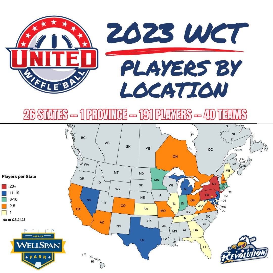 With the final 8 teams now all official, here is the first look at the geography of the 40 team field for this year's World Championship Tournament!