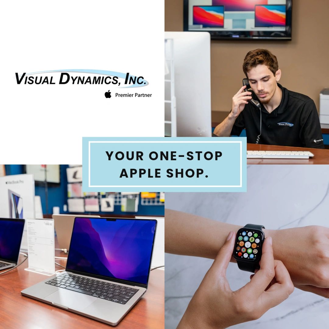 At Visual Dynamics, our credentials speak for themselves. 🏆 As an Apple Premier Partner and Apple Service Provider, you can trust us to provide top-notch service for all your needs.