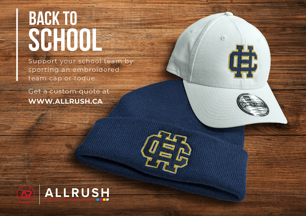 AllRush's tweet photo. Ready for a new school year? Make it special with a custom embroidery hat that shows off your style and personality. Choose from a variety of colors, styles then add your name, initials, or logo with quick turnarounds! Visit https://t.co/keajg4Swnr!
#yyc #embroidery #hats https://t.co/eXXAYzhU94
