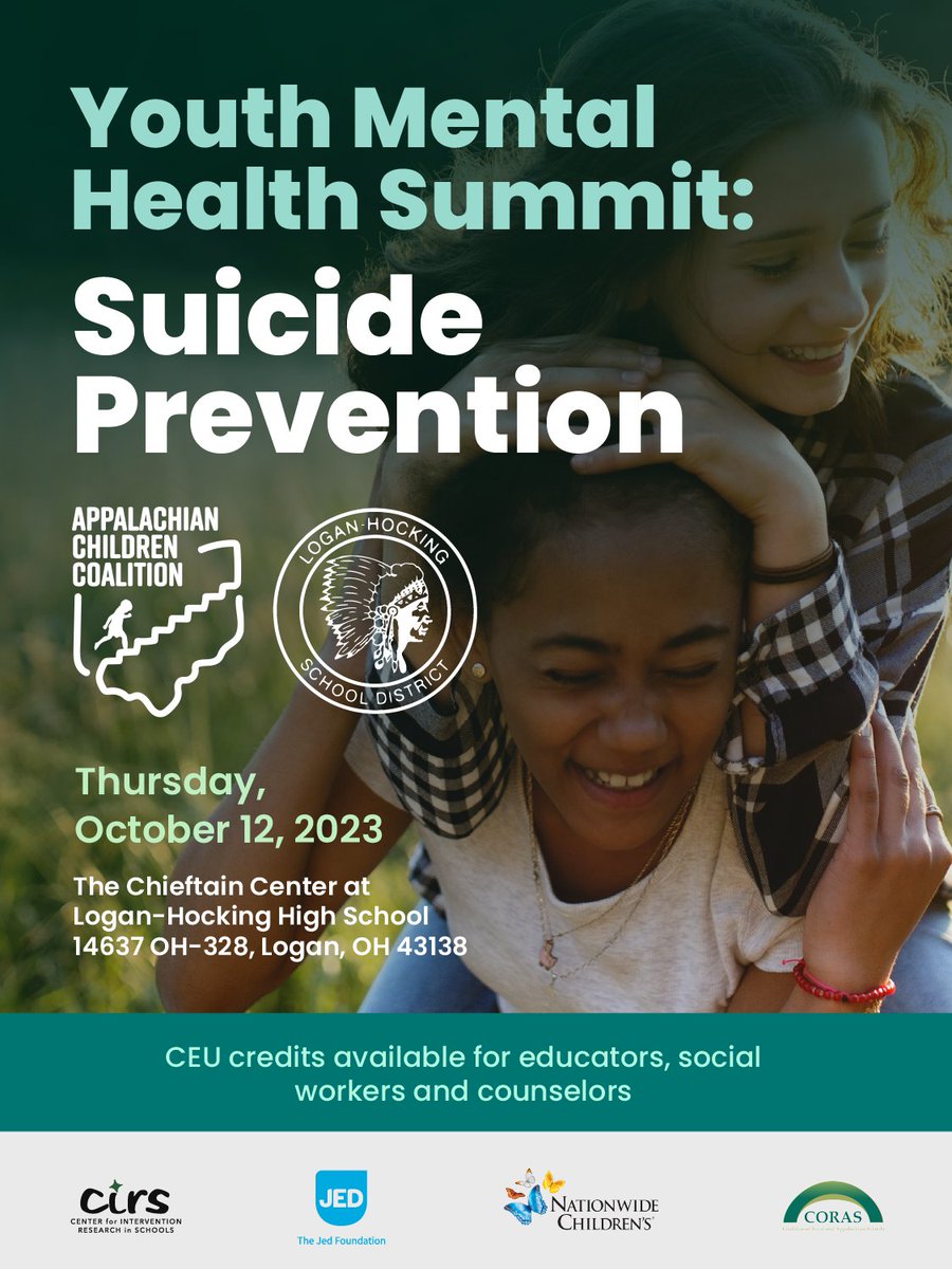 We invite school administrators, teachers, counselors, and nurses, as well as community organizations who collaborate with schools on prevention work, to join us to learn and share best-practices around suicide prevention for our youth. 
appchildren.ticketleap.com/mhssl/