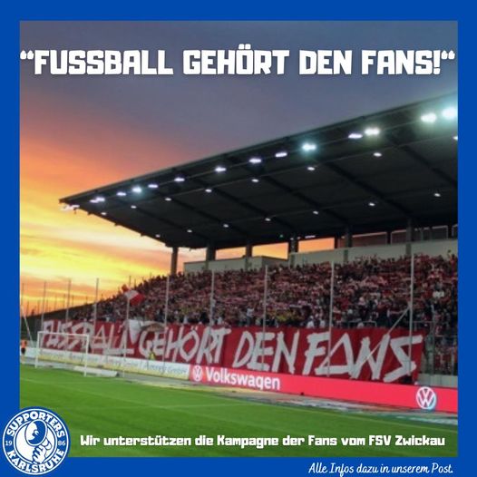 An dieser Stelle möchten wir uns nochmal herzlich beim Supporters Karlsruhe 1986 e.V. für die großzügige Spende von 1.000€ bedanken! 
paypal.me/fgdfzwickau
99funken.de/fussball-gehoe…
#crowdfunding #fgdf #fans #fsvzwickau #karlsruhersc #ultras