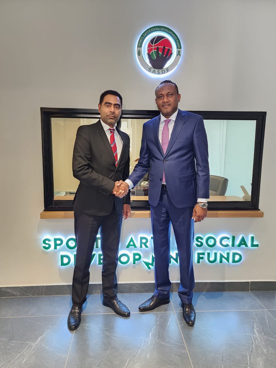 husseinmoha's tweet photo. I had an engaging and fruitful meeting today with the Sports, Arts And Social Development Fund CEO Ibrahim Nuh this afternoon at his office. 

We agreed that the sports sector, with the right investment, has the capacity to create millions of jobs for the youth across… https://t.co/g7RAQp7m6S