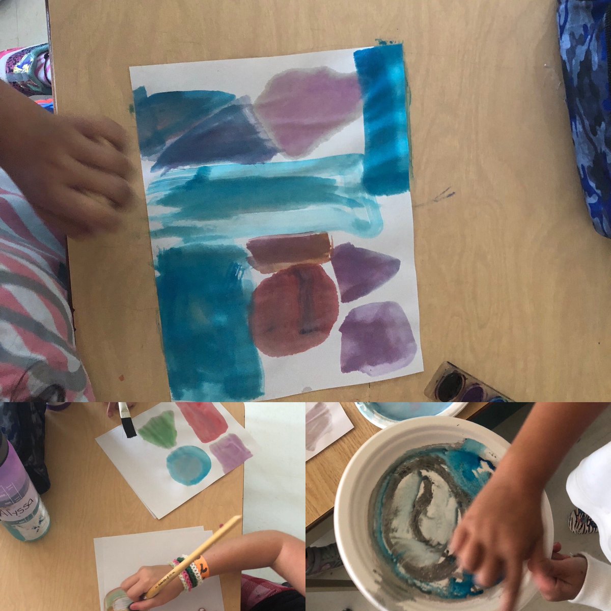 Had a blast this morning with this group <a href="/HWDSBSummerCamp/">Hwdsb Summer Camps</a> - used a lesson from <a href="/youcubed/">Youcubed</a> to explore mathematical art! Students then used various materials to create their own. We discussed shapes, symmetry and congruent/similar shapes.