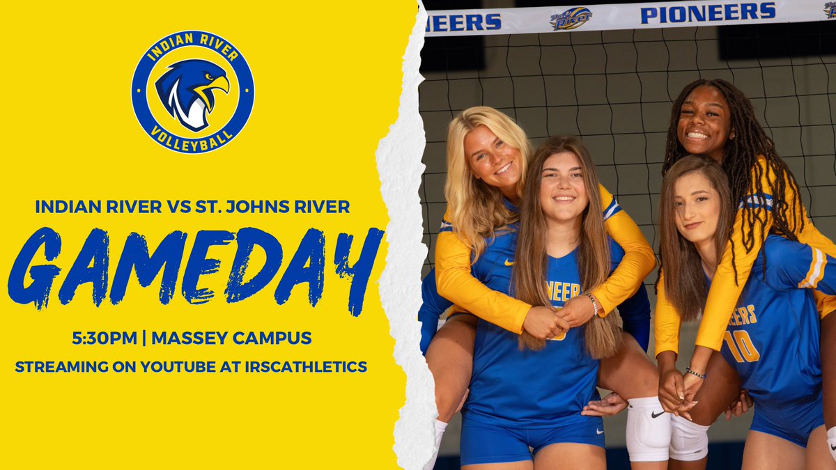 IRSCAthletics's tweet photo. It’s a #BattleoftheRivers tonight on the Massey Campus. Volleyball takes on St. John’s River tonight at 5:30pm #TheRiver #Compete #RiverFam https://t.co/VCnRRgniem