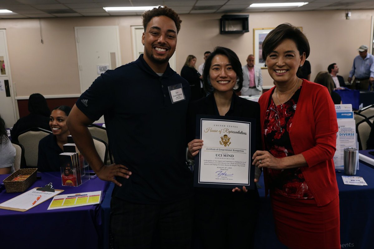 Thank you <a href="/RepYoungKim/">Young Kim</a> for inviting UCIMIND to participate in this year’s Senior Resource Fair. #UCI #UCIMIND #UCIPublicAffairs