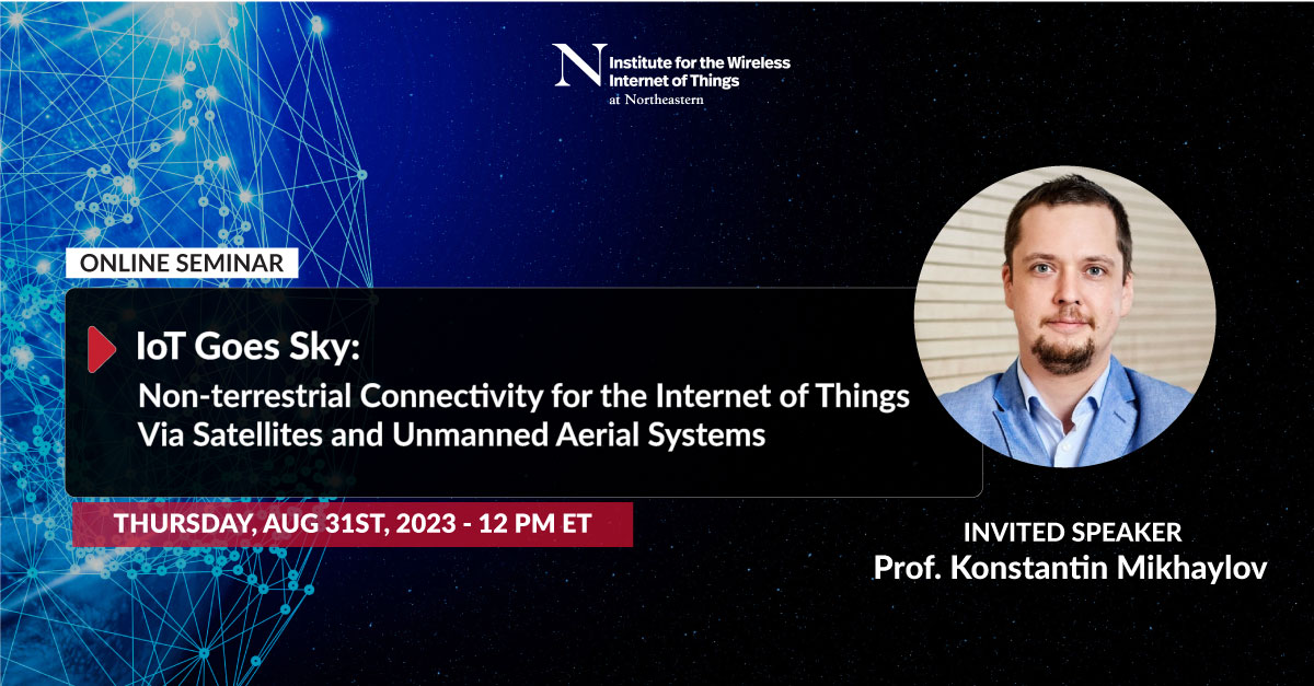 Join us next August 31st at 12 pm ET for the online seminar IoT Goes Sky: Non-terrestrial #Connectivity for the #IoT Via Satellites and Unmanned Aerial Systems that will focus on #radiofrequency based non-terrestrial Machine-Type Communication. Details at bit.ly/3YRqeba