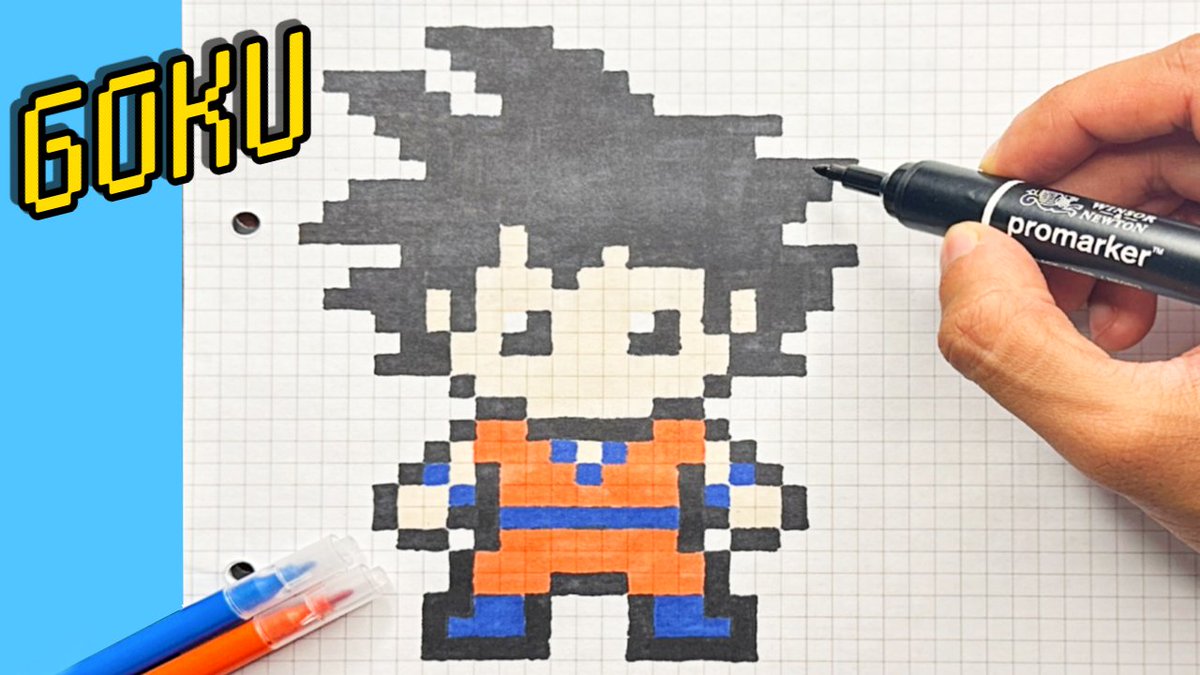 youtu.be/Ct19AJXQt50 <<- CLICK THE LINK TO SEE HOW TO DRAW GOKU - PIXEL ART #anime #goku #DBZ #DragonBallZ #pixelart #artistontwittter #speedpainting #howtodraw