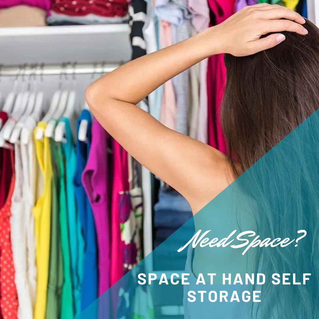 SpaceatHand's tweet photo. Need more closet space? Space At hand is here to help. Our 10x10 units make the perfect walk in closet. 
Give us a call and we'll help get you started today! 
Don't forget to check out our wardrobe boxes, they'll come in handy! 
https://t.co/ghnEyuSt8M
#closet #walkincloset https://t.co/e9CUwGgU7T