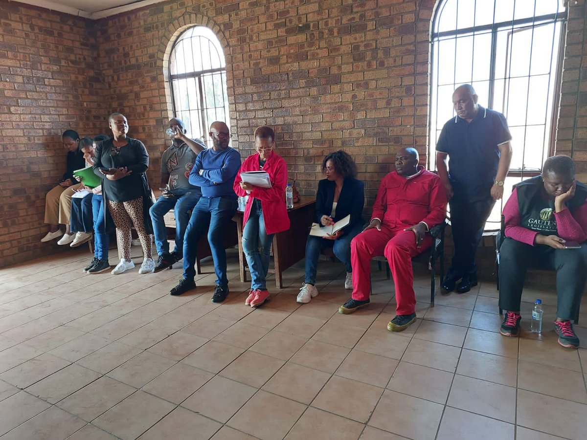 GPLegislature's tweet photo. On Monday, 21 August 2023, Chairperson Hon. Thulani Ndlovu led the Sports, Recreation, Arts &amp; Culture (SRAC) Portfolio Committee’s oversight visits to the Evaton and Rusterval Recreational Hubs in the Sedibeng Region (South Corridor), as part of… https://t.co/aE7NcS0ifn