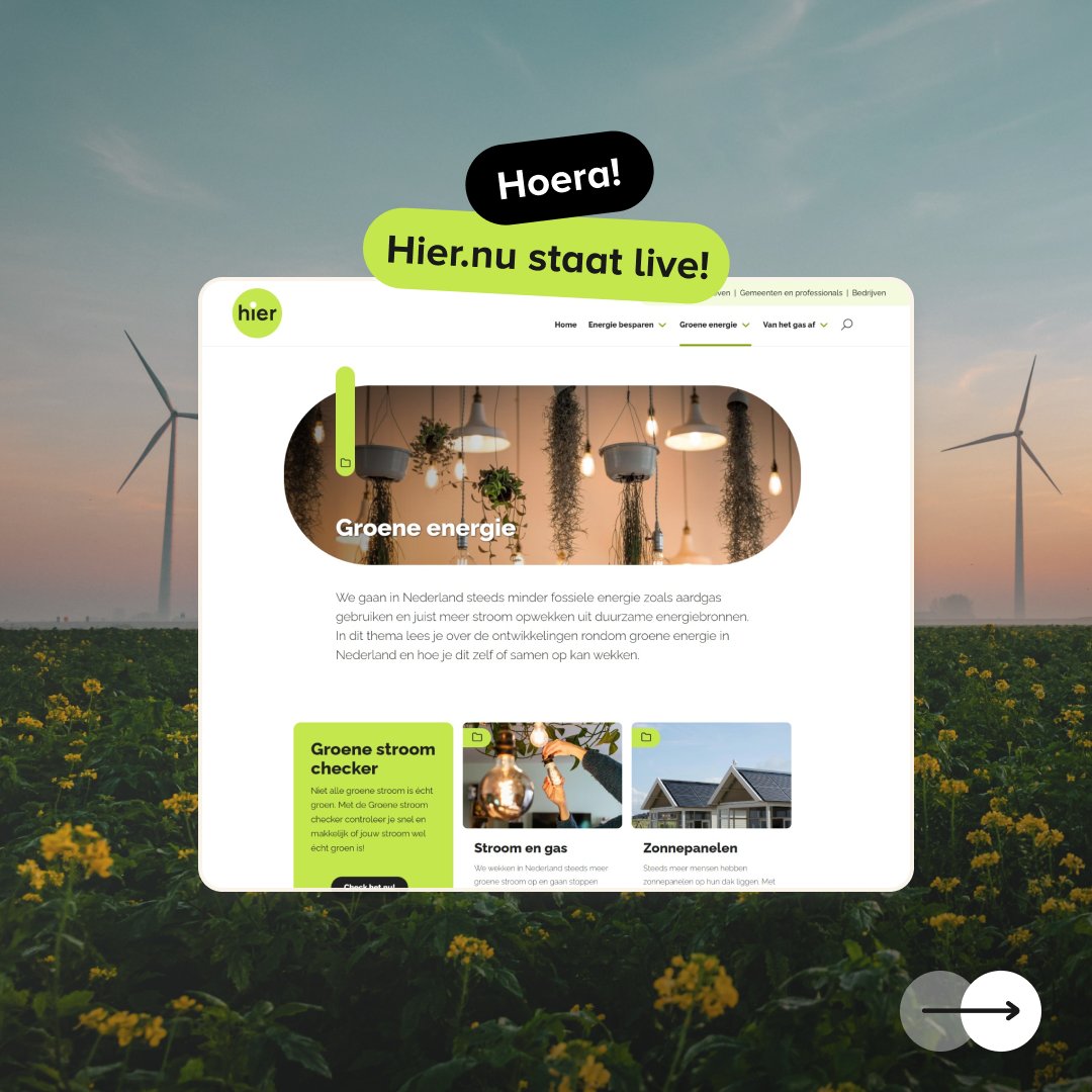 ronderdigital's tweet photo. Trots! Het redesign van https://t.co/GDFk4A3Pwu staat live! ✨ Samen met @PUURPXL hebben we een frisse en informatieve redesign gemaakt waar de verschillende doelgroepen in beweging worden gebracht om slimmer met energie om te gaan thuis, in de buurt en op het werk. https://t.co/spMjAtNDfv