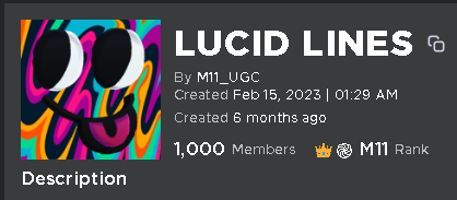 M11_3D's tweet photo. 1K MEMEBERS!!! AMAZING MILSTONE HAS BEEN REACHED. To cellebrate this amazing Millstone  ill be creating A FREE UGC LIMITED!! STAY TUNNED. 
#freelimited #roblox #robloxfreelimiteds #robloxugcfreelimited #robloxugc #robloxdev #robloxart #robloxfreelimited #ugcfreelimited https://t.co/9p3LA8VxOm