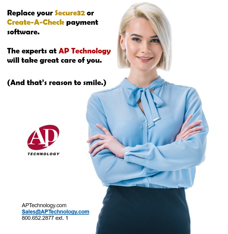 APTpay's tweet photo. Need to replace your #Secure32 or #CreateACheck payment system? Want to automate your #business #payments? #APTechnology is the Payment Pioneer. #checkprinting #checksoftware #ach #AccountsPayable #b2b #checks A better way to pay. https://t.co/WXBS6xYCNu https://t.co/imNOPVThb5