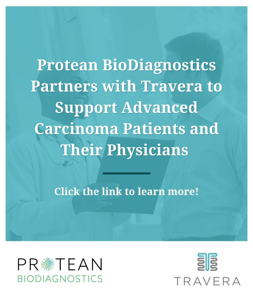 Protean is incredibly excited to announce our new partnership with Travera!

Learn more about the partnership, and about eligibility for free testing: lnkd.in/eGDhT-m3