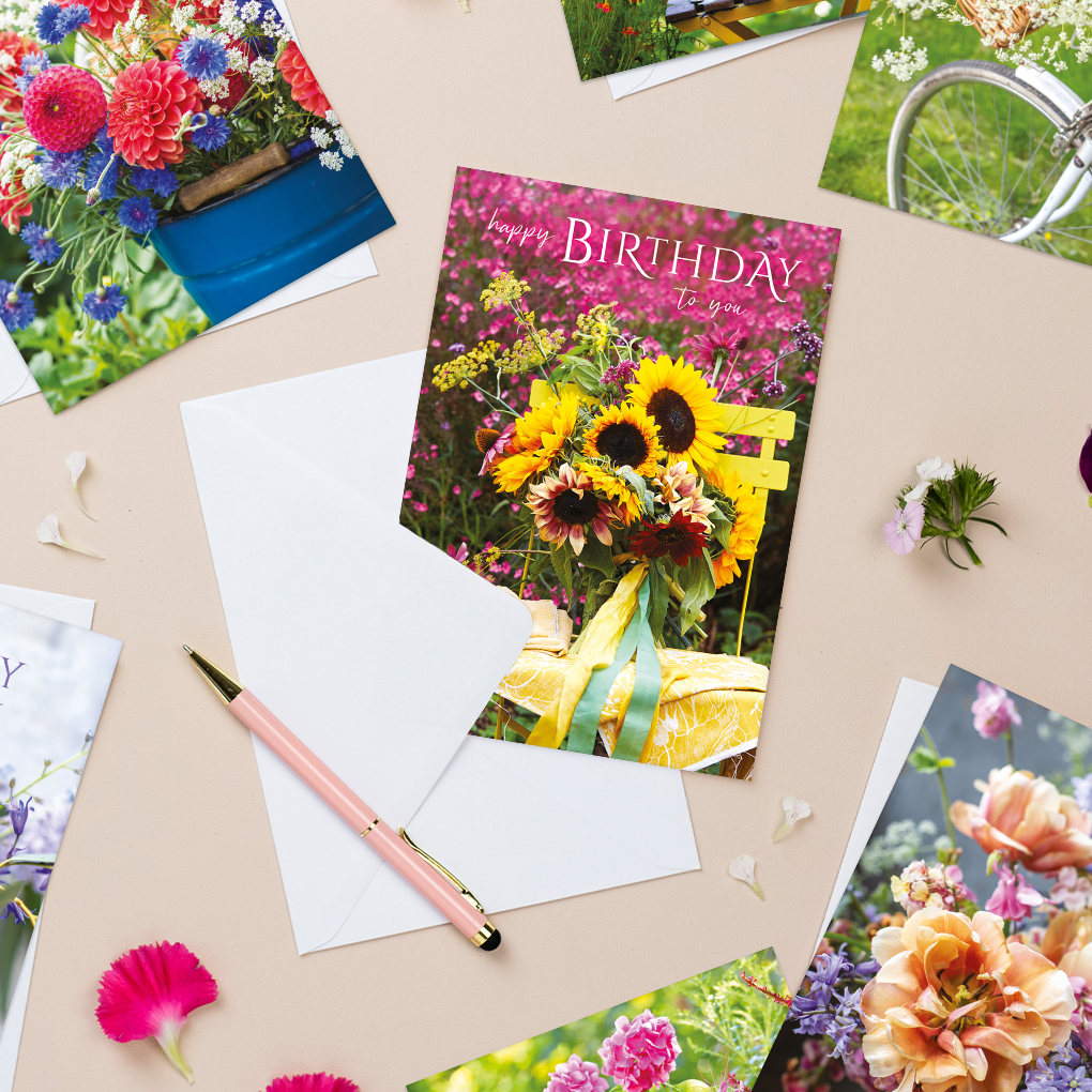 Brand new birthday and blank designs added to our Posies &amp; Petals range!

These bright uplifting images showcases a variety of vibrant, cut garden blooms in indoor and outdoor settings.

Contact your local Territory Sales Manager for more information.

#birthdaycards #blankcards