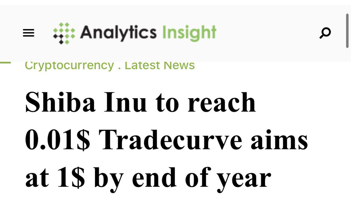 elethereum's tweet photo. BREAKING: Analysts predict that $SHIB will climb to $0.01 by the year 2025.

(According to Analytics Insight) https://t.co/nLQJd4q232