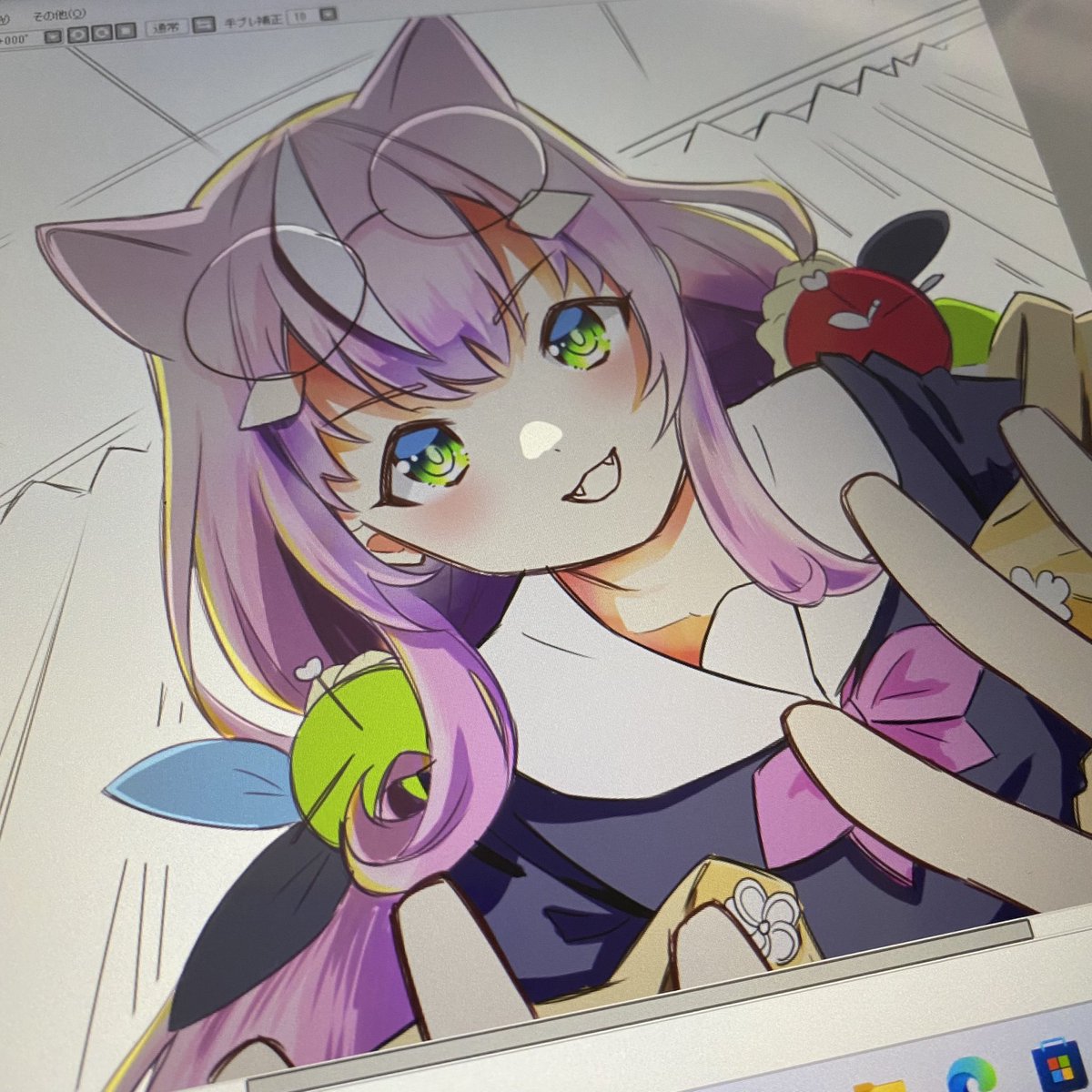 azuki0623's tweet photo. ASMRめっちゃ聴いてて描きたくなったのに、完成前に力尽きた… https://t.co/OEd1loCqMs