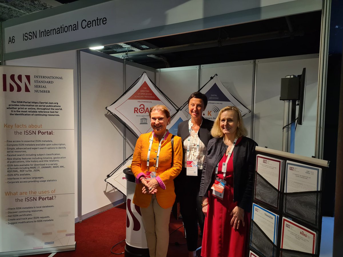 ISSN_IC's tweet photo. We were glad to welcome yesterday @lisonbarbara1 and @SharonMemis on the #ISSN booth (A6) at @iflawlic!
This year again the #ISSNIC is a sponsor of the greatest library conference in the world!π https://t.co/iGYKjqRUis