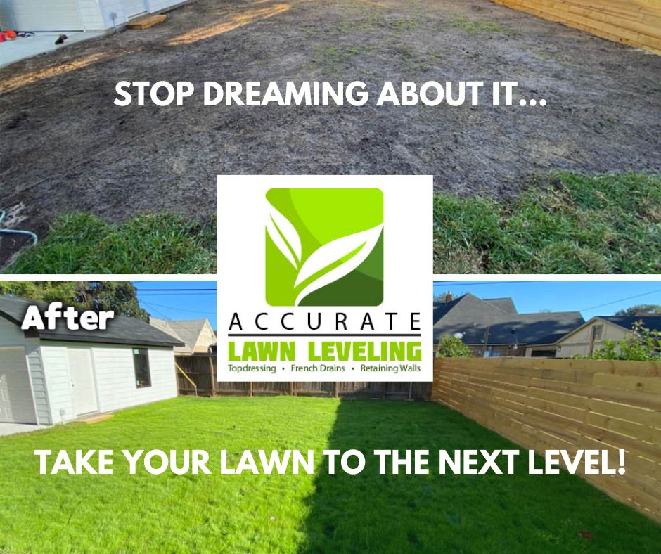 Don't just take our word for it! See the difference for yourself & be inspired to take your own lawn to the next level. Contact us today to get started: bit.ly/473fs51
#AccurateLawnLeveling #LawnCare #RetainingWall #TopDressing #FrenchDrains #Landscaping #LawnLeveling
