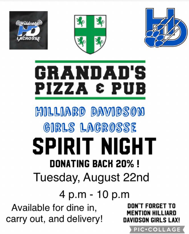 Tonight is the night!!!  Get your dinner and support the Girls Lax program.