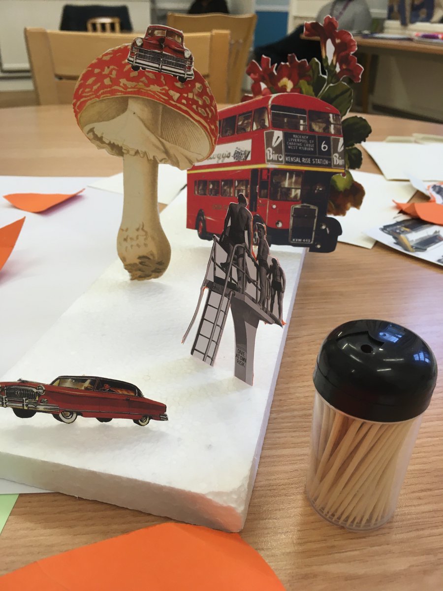 Bethlem_Gallery's tweet photo. Artist Robyn Smith ran a collage workshop on Fitzmary Ward at #BethlemRoyalHospital earlier this summer. Participants made work inspired by nature using intricately cut images.
#artontheward #collage #RobynSmith #FitzmaryWard #paperart @maudsleycharity @MaudsleyNHS https://t.co/NYxvEh8tjz