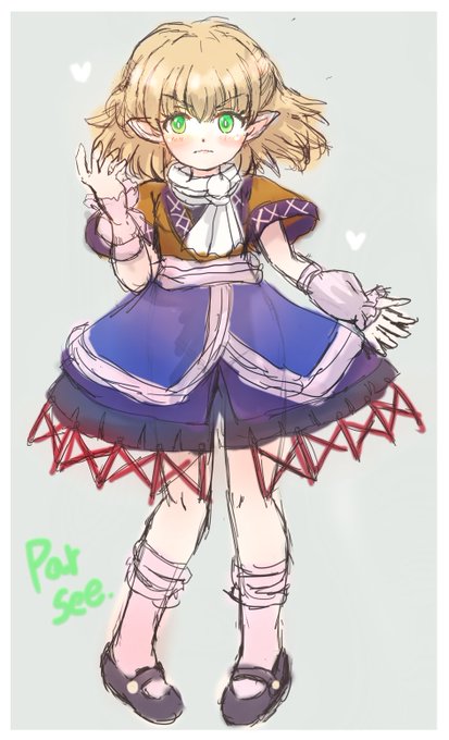 今夜もMisskeyのわんどろ絵をはりはり…。
お題は東方より「水橋パルスィ」さんでした!独特の模様が大変でした…!しっとぱわーがたかまる…! 