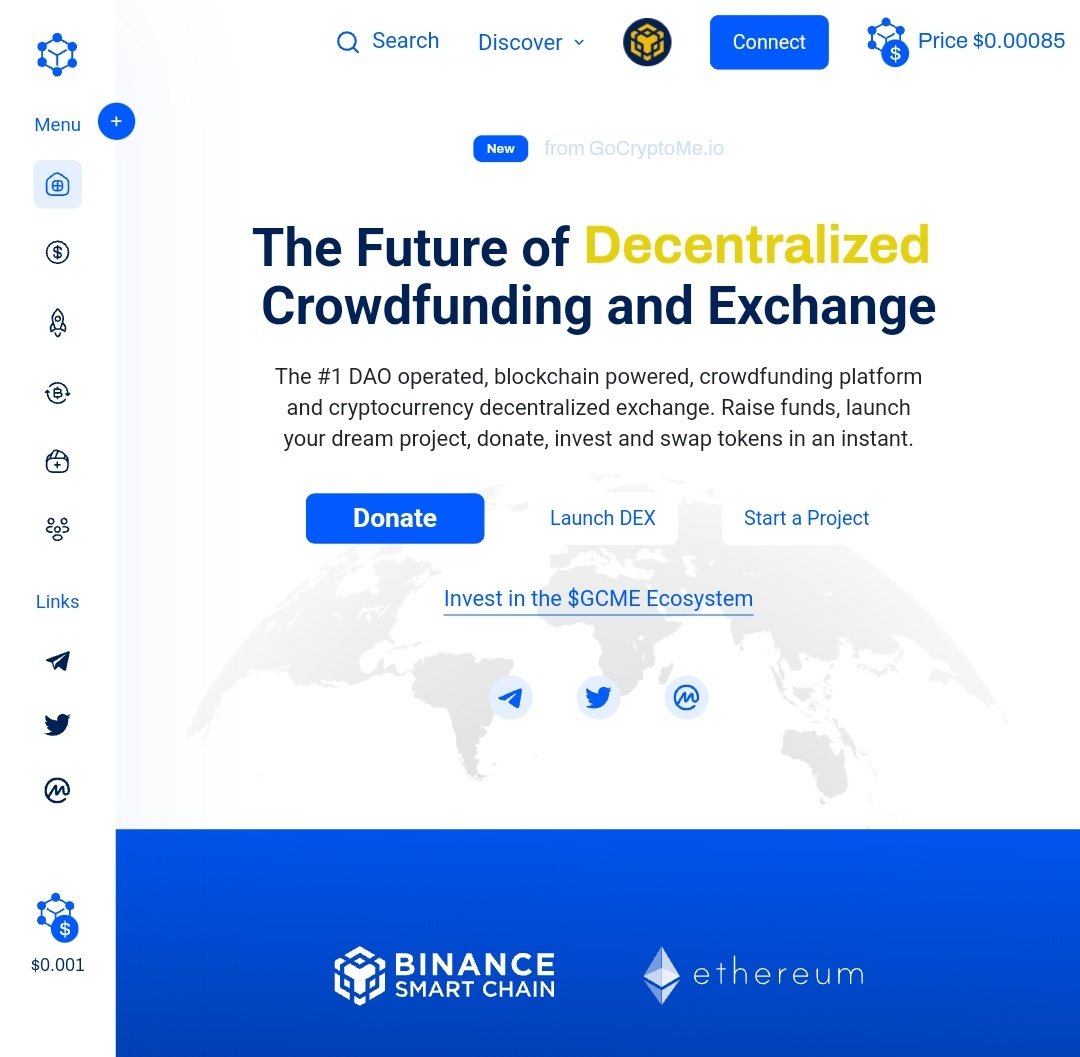 GoCryptoMe (@gocryptomeapp) on Twitter photo With <a href="/GoCryptoMeApp/">GoCryptoMe</a> you can create #crowdfunding campaigns, trade #crypto, stake #tokens, farm #liquidity, and bridge #coins on both #bnb and #eth chains! With <a href="/GoCryptoMeApp/">GoCryptoMe</a> you can create #crowdfunding campaigns, trade #crypto, stake #tokens, farm #liquidity, and bridge #coins on both #bnb and #eth chains!
