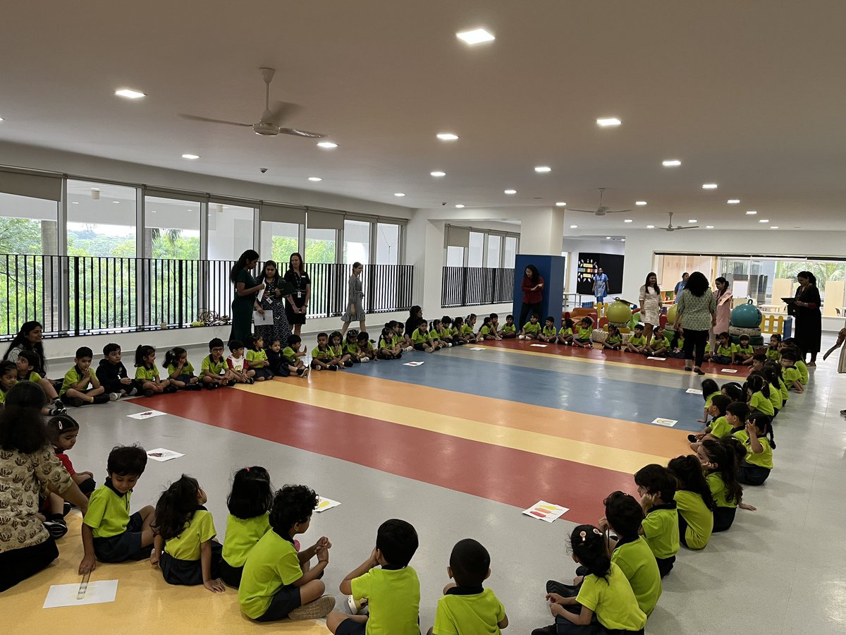 What a collaborative morning meeting ! Anyone seen 4 year olds sit and sing together ? What’s more…. They sounded awesome.First of a kind for me.@virani_sana @nehaminda @ey_ois