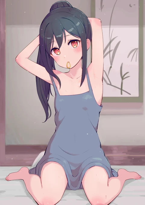お風呂上がり栞子ちゃん 