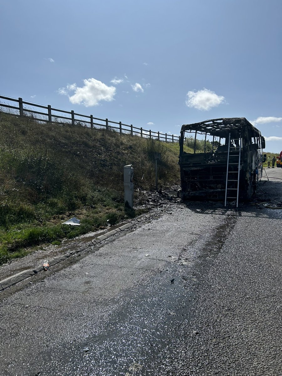 A rare gap in the diary so a day on patrol in Launceston sector. Theft enquiries in Widemouth Bay, concern for welfare in Camelford then coach fire on the A30. A varied shift that’s for sure. Nobody hurt and all luggage miraculously recovered with thanks to <a href="/CornwallFRS/">Cornwall Fire and Rescue Service</a>
