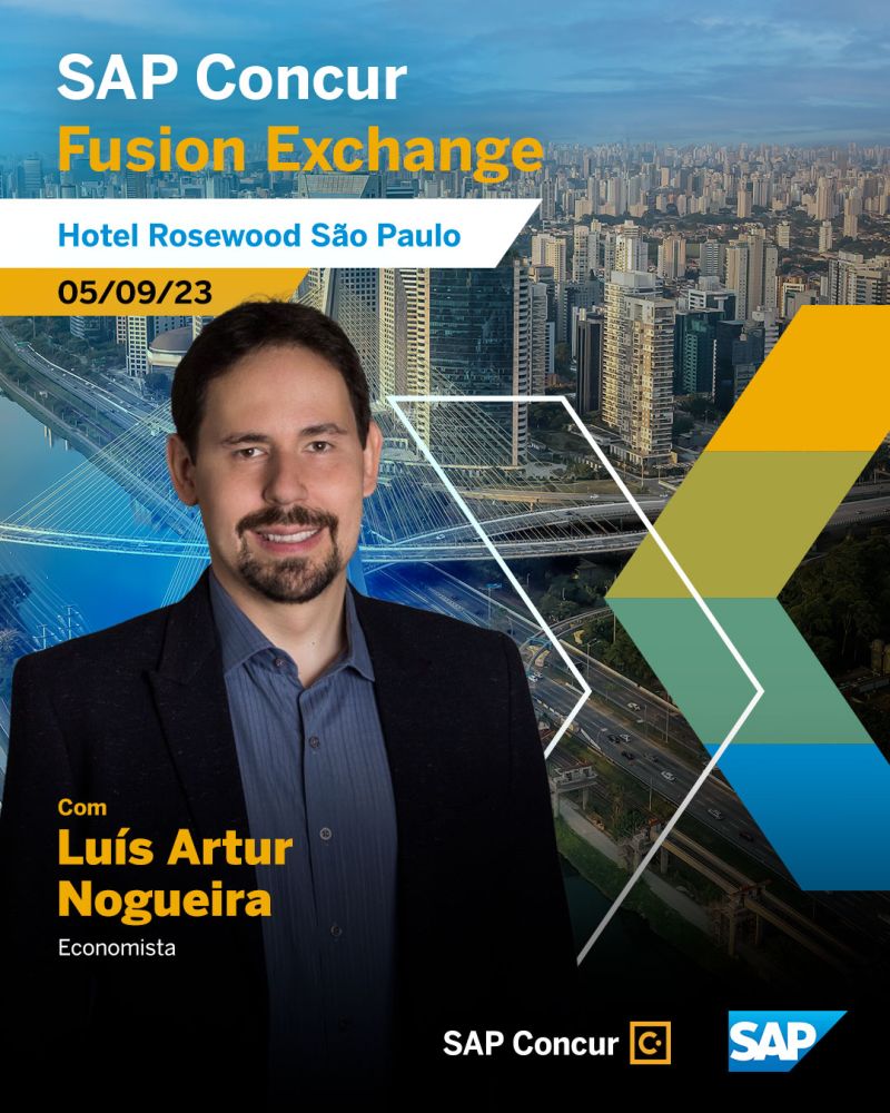 O maior evento sobre a #gestão de #gastos corporativos terá o economista <a href="/lanogueira/">Luís Artur Nogueira</a> apresentando Cenários e #Perspectivas Econômicas do Brasil. O <a href="/SAPConcur/">SAP Concur</a> FX acontecerá em São Paulo Info concur.com.br/fusion-exchang…
#SAP #SAPConcurFX  #SAPCustomers #businesstravel #spendmanagement