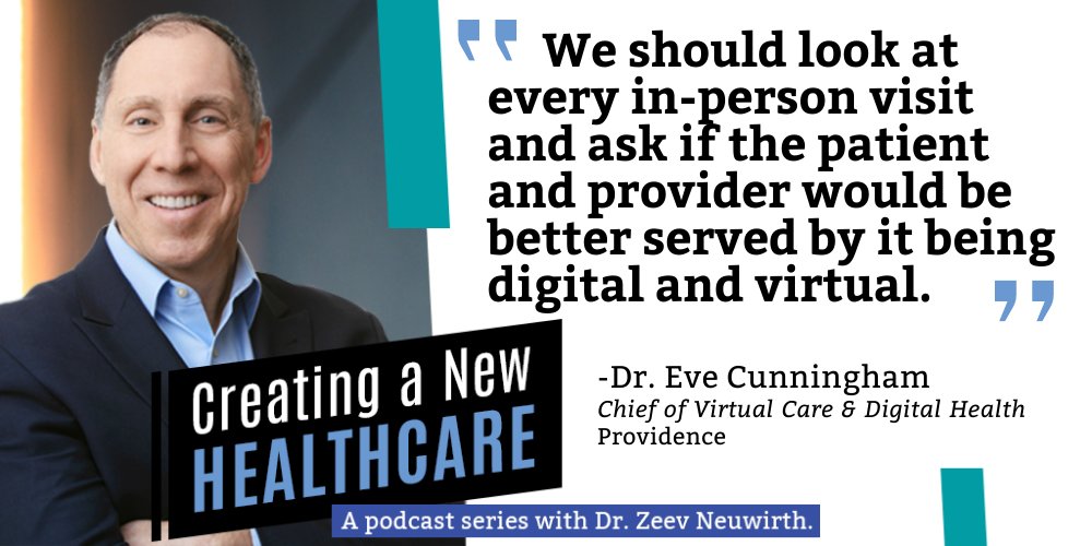 Coming soon: my podcast interview with Dr. Eve Cunningham on the role of #digitalhealth. Tune in at lnkd.in/ek6iAc8t tomorrow to listen! Be sure to subscribe to Creating a New Healthcare to catch up on recent episodes and never miss a new one!