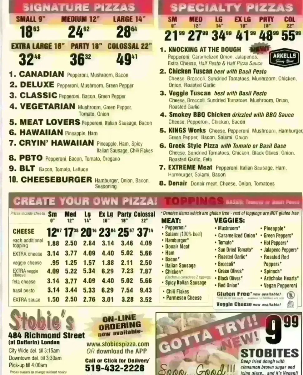 Stobiespizza's tweet image. Enjoy a free🍕today if your first name is🥁🥁🥁🥁 Shirley or Dawson
•
🍕
•
🍕
delivery starts at 11 AM 
Call 519-432-2228 or click
☎️📲💻🍕🍗🌯🥟🥗🚗😍
🍕