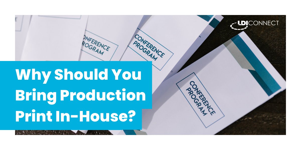 Take control of printing costs! If outsourcing burns a hole in your budget, bring production printing in-house. Discover 4 key considerations to evaluate if in-house printing is right for you: bit.ly/3Kms5P6

#ProductionPrinting #Print #ManagedPrint #LDIConnect