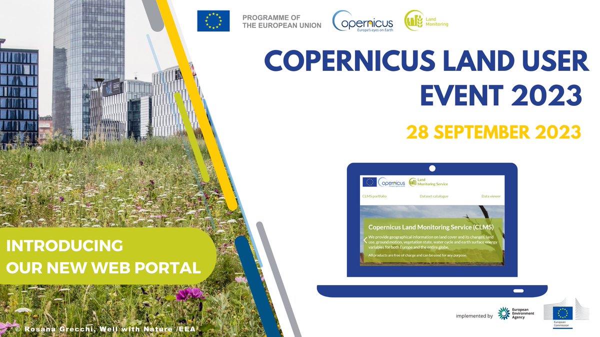 CopernicusLand's tweet image. Planning to join us at the #CopernicusLandUserEvent this year? 

We are in the process of launching a new, user-friendly portal, designed with our community in mind. 💻✨ Join us on 28 September and check it out!

Registration: lnkd.in/d2jv4ivW