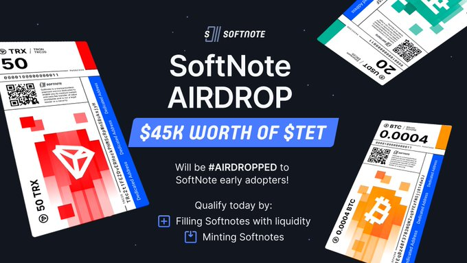 Just a gentle reminder folks, this is the last week to signup for the most awaited Softnote airdrop by <a href="/tectumsocial/">Tectum</a> 

$45K Worth of $TET will be airdropped, TET is currently sitting around 10$.

To qualify, earn XP points by minting and filling SoftNotes.